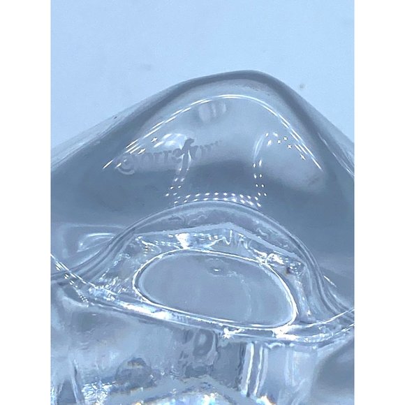 Orrefors Crystal Candle Large Votive Tea Light Signed 2.5 x 4 Inches - Picture 3 of 8